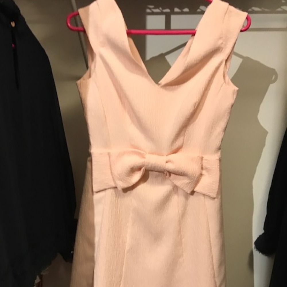 "Coast" Pink Bow Front Dress